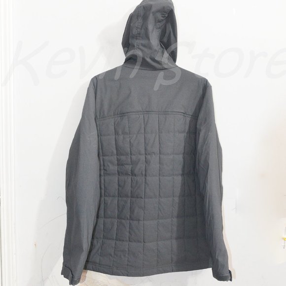 Orvis Men's Quilted hooded Jacket Gray - Picture 4 of 5
